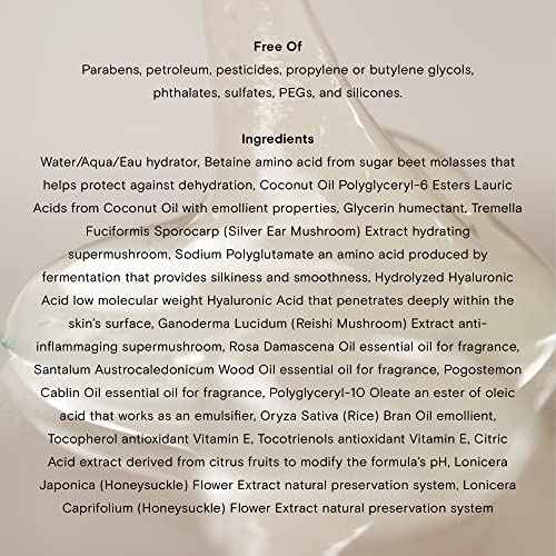 Moon Juice Plump Jelly Hyaluronic Acid Serum for Face - Hydrating Serum with Peptides & Mushrooms, Anti Aging Skincare for Dehydrated Skin, Barrier Support & Elasticity, Vegan & Cruelty-Free, 1 Fl oz