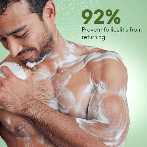 ABERA Folliculitis BHA Shower Gel, High-Performance Folliculitis Body Wash, Wild Bitter Melon Extract, Reduces Back Acne & Hyperkeratosis, 2 Boxes + Gift Grapefruit Hair Regrowth Shampoo for Hair Loss