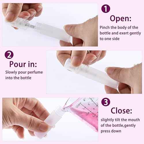 10 Pack 5ml Mini Perfume Sample Bottles, Fine Mist Perfume Spray Bottle for Travel, Portable Atomizer Sprayer