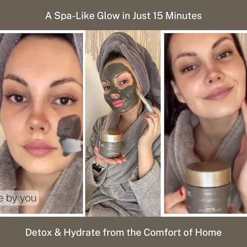 InfiniteAloe Nordic Mud Face Mask Skin Care Treatment, Peat + Charcoal + Aloe Vera + HA Combined, Suitable for All Skin Types - 4oz.