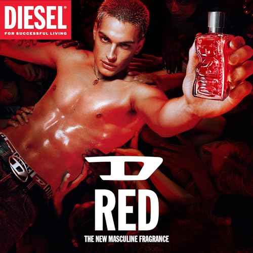 DIESEL D RED, Eau de Parfum & Fragrance Gift Set for Men, Fougere & Aromatic With Notes of Red Grapefruit, Lavender & Sandalwood