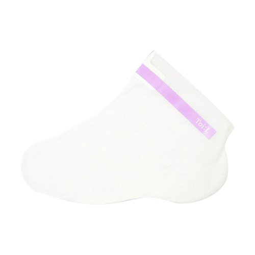 Toi:L Extra Silky Foot Mask 5 Pairs, Post-Peeling Foot Care Treatment, Moisturizing Socks with Guerande Salt & Sweet Almond Oil for Dry Feet, Cracked Heels, and Callus, Stocking Stuffer