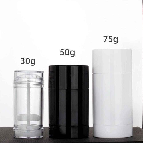 COSIDEA 6pcs White Round empty 75g / 2.5OZ deodorant containers Bottom Filling large twist up tubes for hair wax chapstick bottle