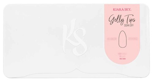 Kiara Sky Gelly Tips | Soak Off Soft Gel Nail Extensions | 500 pieces - 10 Sizes | Almond Medium