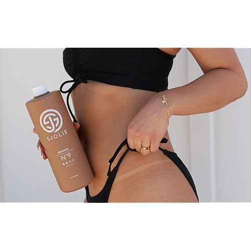 SJOLIE Spray Tan Solution - No. 9 - Medium Hydrating Tanning Spray | Sunless Tanner for Long Lasting, All Natural Glow (32oz)