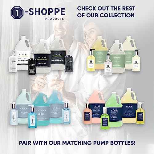 Terra Pure Infuse Hotel Body Wash/Hand Soap | 1 Gallon | Designed to Refill Soap Dispensers (Set of 4)