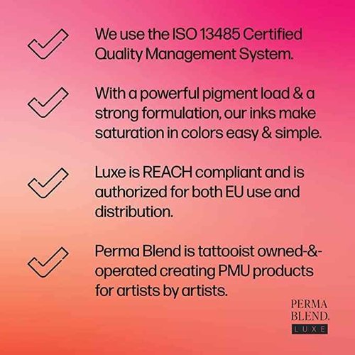 Perma Blend Luxe - Ready Ash - Microblading Ink to Enhance Lip Color or Permanent Eye Liner - Lip Tattoo & Lip Blushing Supplies for Permanent Lip Color - Ash Brown Tattoo Ink - Vegan (0.5 oz)