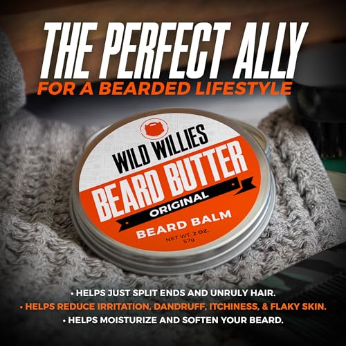 Wild Willies Beard Butter 2 Pack Bourbon Cedar, 2.01 Ounce (Pack of 1)