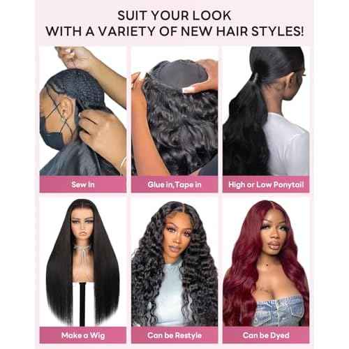 Brazilian Virgin Human Hair Bundles 16 18 20 Inch Straight Bundles Human Hair 100% Unprocessed 10A Weave Sew in Natural Black