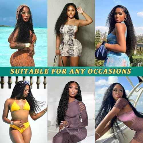Sweetie 22 Inch Deep Wave Lace Front Wigs Human Hair 210% Density 13x4 HD Transparent Lace Frontal Wigs Deep Curly Human Hair Wig for Women 12A Deep Curly Wigs Human Hair Pre Plucked with Baby Hair