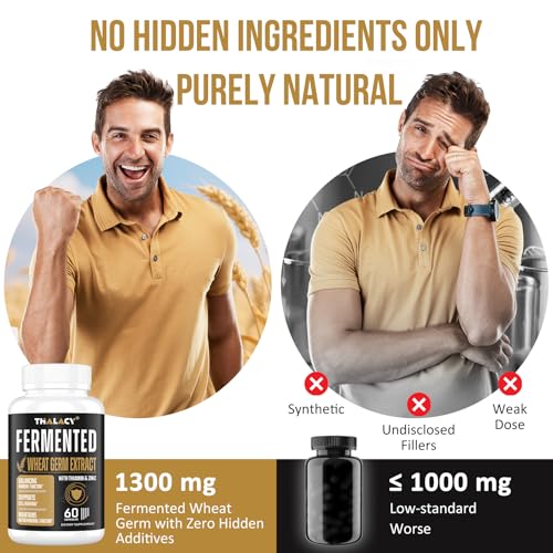 Spermidine Supplements 13mg - 1300mg Wheat Germ Extract Capsules Potent Formula with Higher Spermidine Content and Zinc for Healthy Aging, Daily Immune System and Cell Renewal, 120 Capsules