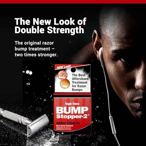 Bump Stopper 2 Double Strength Razor Bump Treatment | Formulated to Relieve Razor Burn | Eliminates Ingrown Hairs | Aftershave for Men - 0.5 OZ (9 Pack)