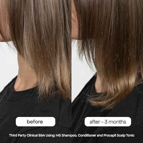BONDIBOOST HG Anti-Thinning Shampoo for Women & Men [16.90 fl oz], Clinically Tested to Promote Fuller + Thicker-Looking Hair, Natural Mint Scent + Procapil, Redensyl & Rosemary Formula, Sulfate-Free