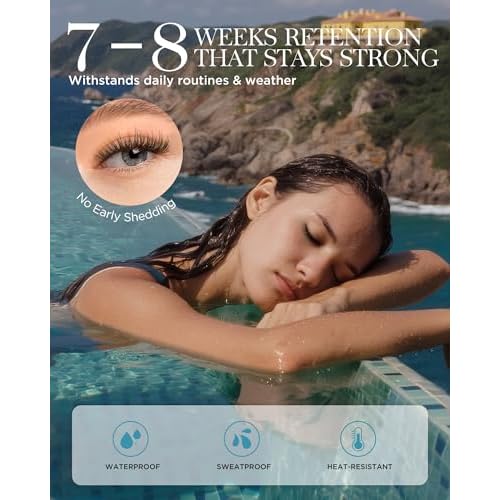 BEYELIAN Sensitive Eyelash Extension Glue 0.17fl.oz/5ml / 0.5Sec Drying Time/Retention ? 7-8 Weeks/Black Adhesive/Hypoallergenic Formaldehyde-Free Lash Extension Glue for Professional Use Only