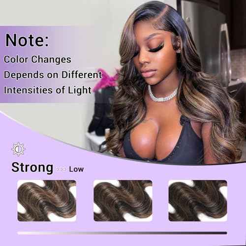 P1B/30 Body Wave Human Hair Bundles Highlight Brown Color Body Wave Bundle 100% Real Human Hair And True To Length 16 18 20 Inch 3 Pcs/Pack