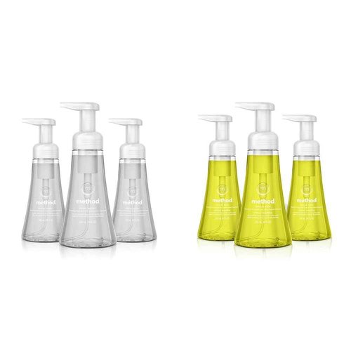 Method Foaming Hand Soap, Sweet Water and Lemon Mint Scents, Paraben and Phthalate Free, Biodegradable Formula, 10 fl oz (Pack of 3)
