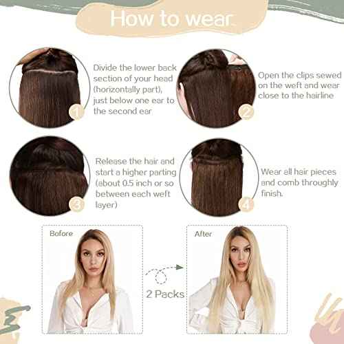 S-noilite Clip in Human Hair Extensions 100% Real Remy Thick True Double Weft Clip in Hair Extensions Full Head 8 Pieces 18 Clips Straight Silky (14 Inch - 120g,Dark Auburn (#33))