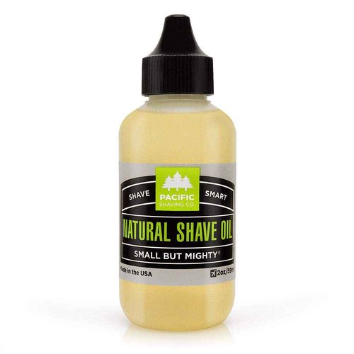 Pacific Shaving Company Natural Shaving Oil - Shaving Oil for Men & Women - Avocado, Sunflower Seed & Vitamin E Oil for Face, Legs, Arms & Full Body - Unisex Beard & Shave Care (2 Fl Oz)