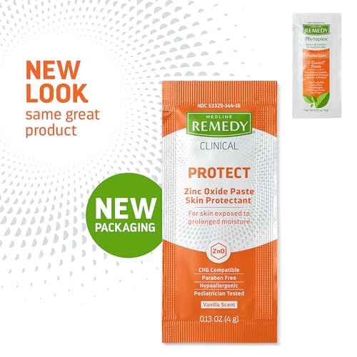 Medline Remedy Phytoplex Z-Guard Skin Protectant Paste, o.13 Ounce, 144 Count