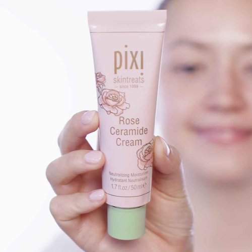 Pixi Beauty Rose Ceramide Hydrating Face Cream | Rose Infused Ceramide Daily Moisturizer | Ultra Rich Barrier Repair Cream For Radiant & Supple Skin Care | 1.70 Fl Oz