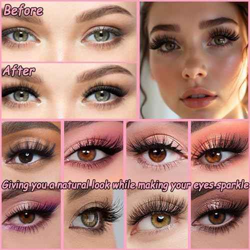 Manga Lash Clusters, 640 Pcs Eyelashes Clusters Extensions 9-16mm Individual Lashes D Curl Fluffy Wispy False Eyelashes Thin Band (30D&40D)