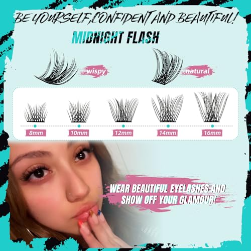 Lash Clusters Kit 320Pcs,100D DIY Individual Lashes Extension Kit,Lash Bond And Seal,Lash Remover For Eyelashes Extensions,Lash Applicator Tool For False Eyelash Cluster Kit At Home(D-Mix10-16mm)