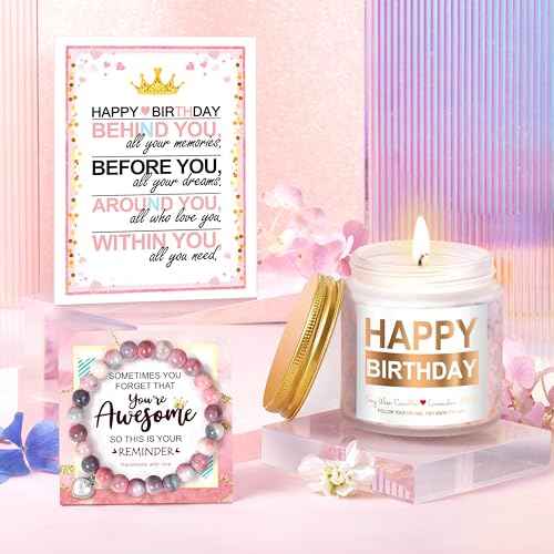 Birthday Gifts for Teen Girls, Best Friend Gift for Her, Happy Birthday Relaxing Spa Gifts Basket Self Care Gift for Mom, Wife, Girlfriend, Sister, Her, Friends, Coworker