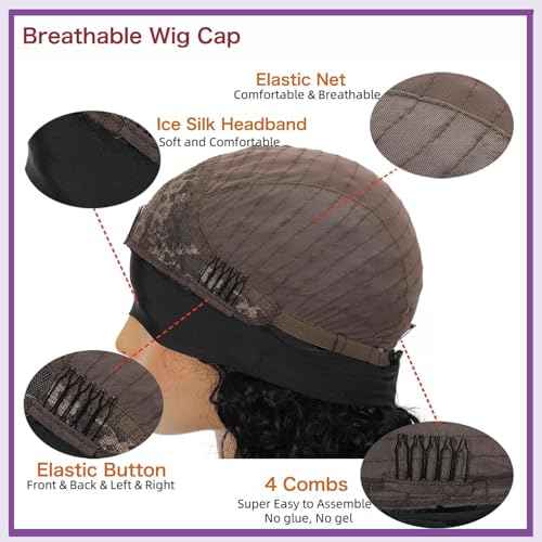 Body Wave Headband Wig Headband Wigs for Black Women Human Hair Glueless Wear and Go Glueless 100% Brazilian Virgin Human Hair Headband Wig 150% Density (16inch)