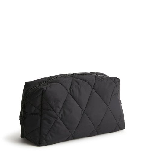 Vera Bradley Women's Featherweight Large Cosmetic Makeup Bag, Moonless Night, One Size