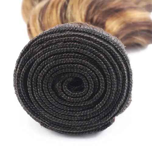 P427 Highlight Blonde Bundles Human Hair Brown Water Wave 3 Bundles 28 28 28 Inch Unprocessed Brazilian Virgin Remy Honey Blonde Water Wave Bundle Human Hair Extensions