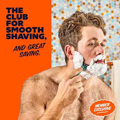 Dollar Shave Club | The Member Exclusive Shave Set | 4 Swift Rinse Refill Cartridges, 1 Handle (Green), 1 Shave Butter 3 ounce, 1 Razor Cover, Razors for Men