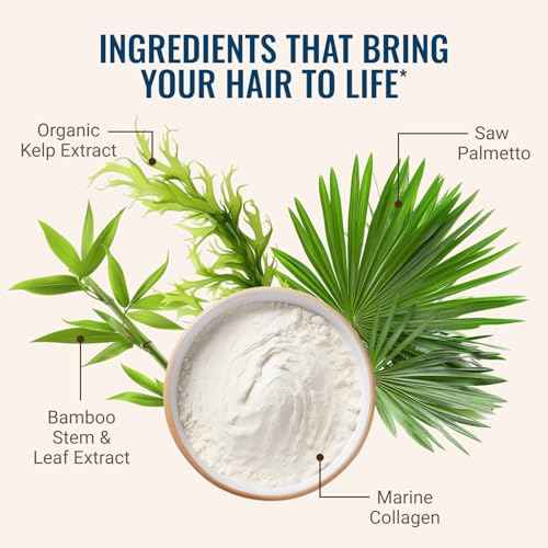 Live Conscious by Hair La Vie Revitalizing Blend Hair Vitamins with Biotin, Collagen and Saw Palmetto (2-Pack)