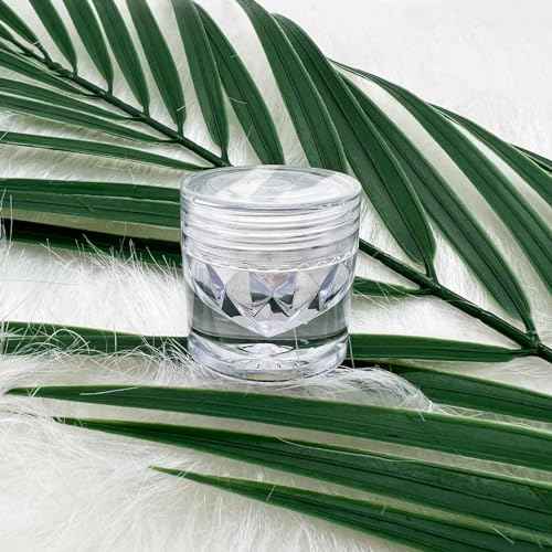 Super Glossy Mirror Effect White Pearl Chrome Nail Powder, Magic White Moonlight Effect Iridescent Pigment Powder for Nails