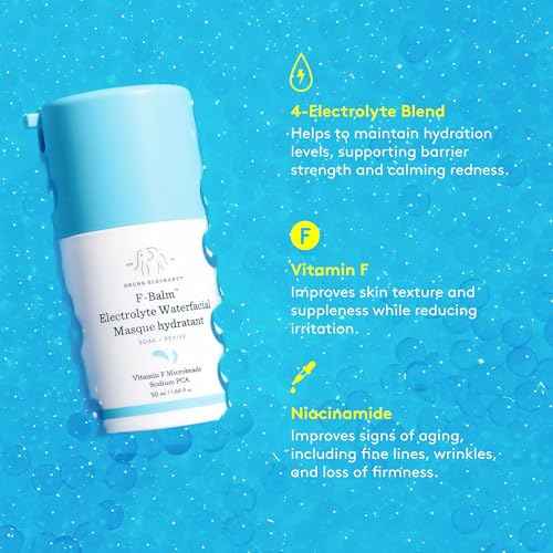 Drunk Elephant F-Balm Electrolyte Waterfacial - 50 ml/1.69 fl oz - Deeply Hydrating Overnight Face Mask - Clean Clinical Skincare - Cruelty-Free - Free of Essential Oils, Silicones, and Fragrance