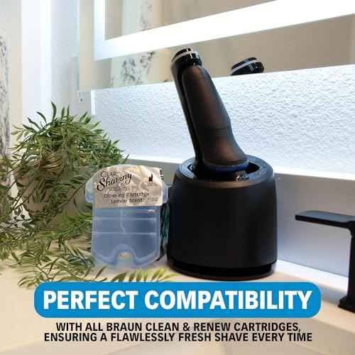 32oz Shaver Cleaning Solution & Easy Refill. Compatible with Braun Clean & Renew