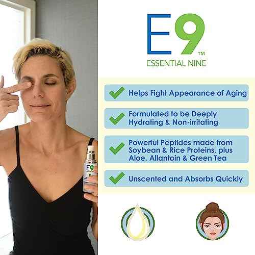 Eye Eco Essential 9 Eyelid and Facial Serum - 1.02 oz - Hydrating Anti Aging Serum with Aloe, Chamomile & Green Tea