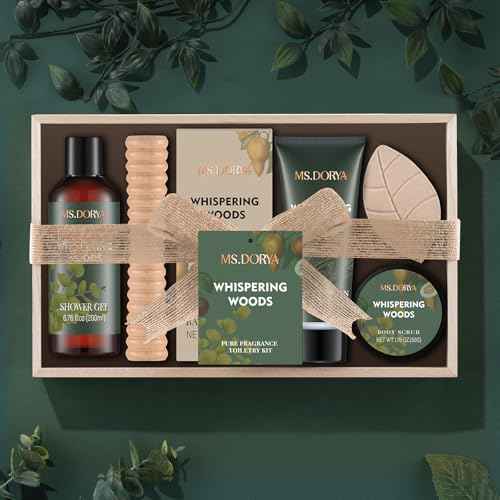 Self Care Gifts for Women - Bath and Body Spa Kit for Mom Wife Grandma, 6 Pcs Relaxing Spa Gifts Basket Set, Christmas Basket for Friends Sister Coworker