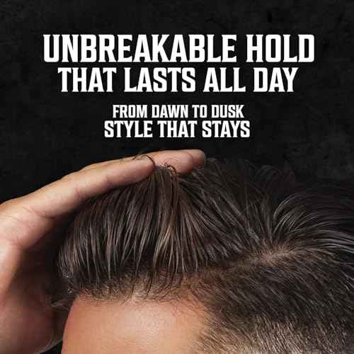Viking Revolution Sandalwood Hair Pomade for Men - Extreme Hold Water-Based Hair Gel - Extra Firm Strong Hold With High Shine - Mens Pomade (4oz)