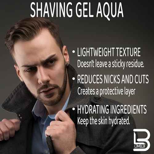 Level 3 Shaving Gel - Straight Razor Shave Gel - Non-Irritating - Refreshing Smell L3 - No Hot Towel Necessary - Level Three Razor Gel