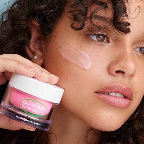 OLIVIAUMMA Glass Skin Tanghulu Fig Pudding Calming Cream - Korean Skin Care Moisturizer Face Cream for Barrier Repair & Hydration - Soothing korean moisturizer with Aloe Vera + Ceramide - 50g