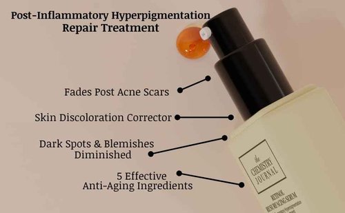 Retinol Resurfacing Serum - Post Inflammatory Hyperpigmentation Repair Treatment, Clear Skin, Fades Post Acne Marks & Scars, Dark Spot Corrector, Night Time Retinol Serum for Face, Made in the USA.