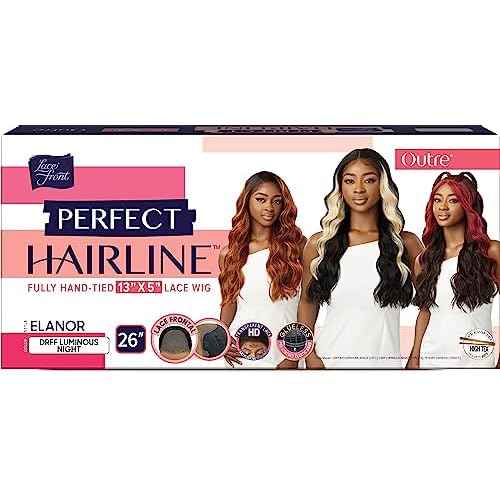 Outre Lace Front Wig - Perfect Hair Line 13X5 - Elanor (JET BLACK 1)