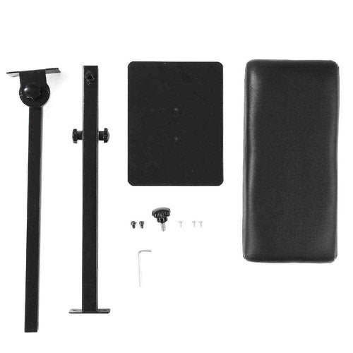 Adjustable Armrest Stand Heavy Duty Workstation with PU Leather & Soft Sponge, Ergonomic Height-Angle Leg Rest Tool for Massage Nail Salon Studio, Beauty Spa Equipment with Non-Slip Base (Gift Ready)