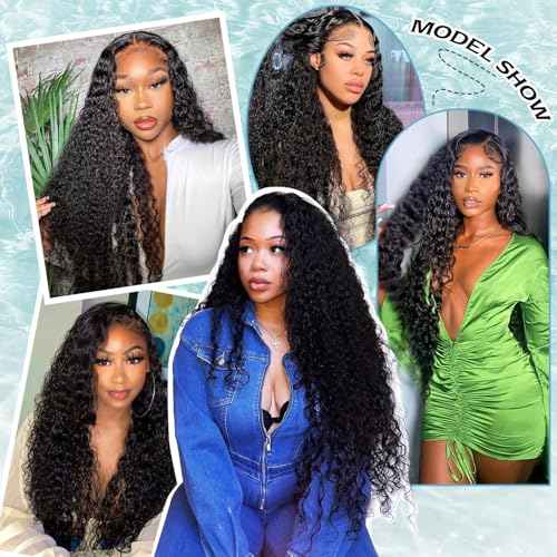 26 Inch Water Wave Bundles 12A Water Wave One Bundles Human Hair 100% Brazilian Unprocessed Remy Single Curly Wet And Wavy Bundles Human Hair Natural Color