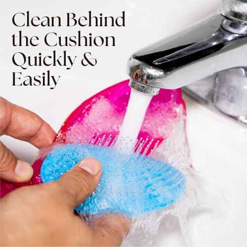 Olivia Garden OG Detangler Brush ? Removable Cushion, Gentle Scalp Massage & Detangling for Wet or Dry, Fine to Medium Hair