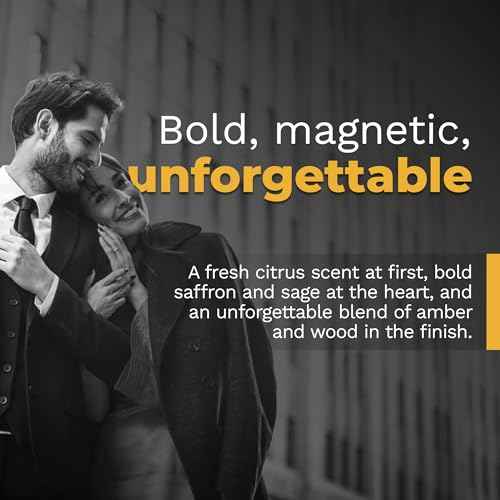 Concentrated Cologne For Men - Long-Lasting Mens Cologne - Pheromones-Infused Oil-Based Perfume For Him - Intense Formula - Travel Size, Rollerball Fragrance - 0.34 oz (10 mL)