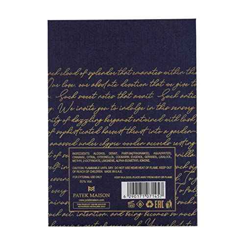 Patek Maison Merakai Devotion 3.4 oz Eau De Parfum Spray, Unisex
