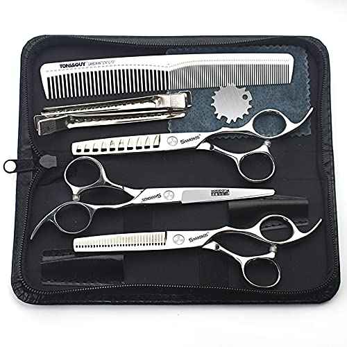 6/6.5 inch professional hair scissors hairdresser hair thinning scissors hairdressing tools barber scissors (6-inch 3pc)