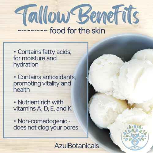 Methylene Blue Infused Whipped Grass Fed Beef Tallow Balm, Anti-Aging, Moisturizer, Stretchmarks, Rosacea, Psoriasis, Eczema, Acne, All skin types, Organic Ingredients 3.4oz