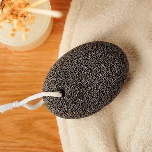 Extra Thick Pumice Stone for Feet and Hands ? Ergonomic, Durable Natural Foot File ? Gray, 3.9x2.8x1.6 in ? Ideal for Cracked Heel Treatment,Callus Remover for feet&Dead Skin Exfoliation